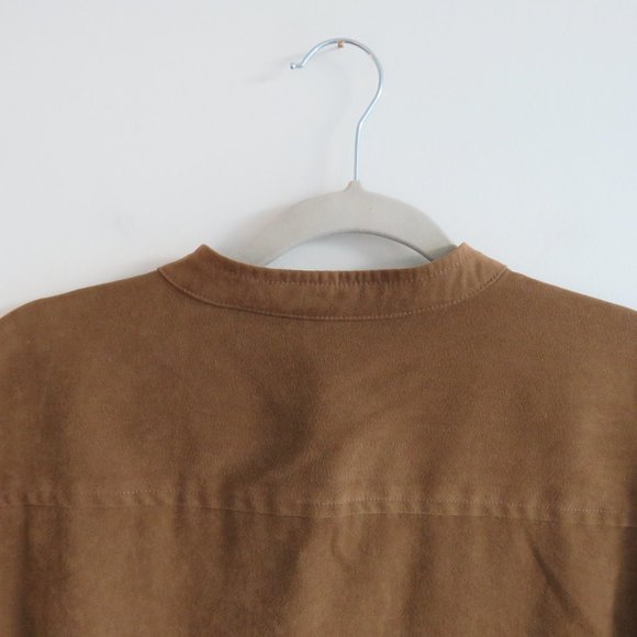 BOB MACKIE Wearable Art Tile Cut Out Mole Skin Zip Front Jacket - Size M - Picture 11 of 14